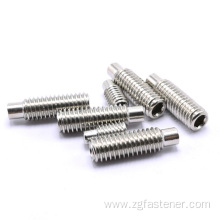 Stainless steel 316 Hexagon socket set screws with dog point DIN915